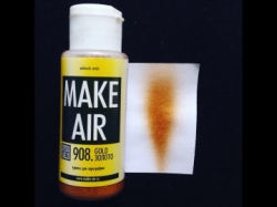 Краска для аэрографии  (60ml) MAKE AIR  908  – золото