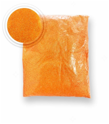 Блёстки в пакете неон оранжевые 100 гр