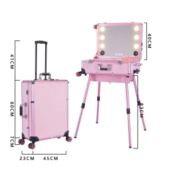 Мобильная студия сенсорная с музыкой розовая . Бьюти бар для детей 60,5 х 46 х 23 см