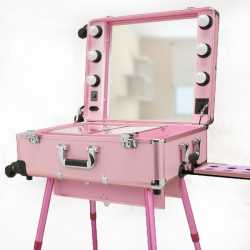 Мобильная студия для визажиста - розовая (580Х450Х225)