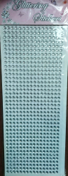 Стразы самоклеющиеся Серебристые d=5 мм 640 шт