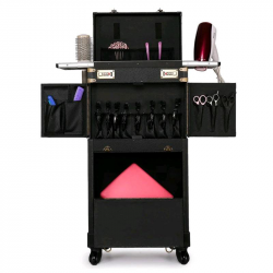 Профессиональный чемодан для парикмахеров и стилистов 850х380х250 мм. Цвет черный