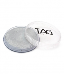 Аквагрим TAG перламутровый серебряный 32 гр