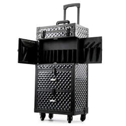 Профессиональный чемодан для парикмахеров и стилистов 850х380х250 мм принт ромб.
